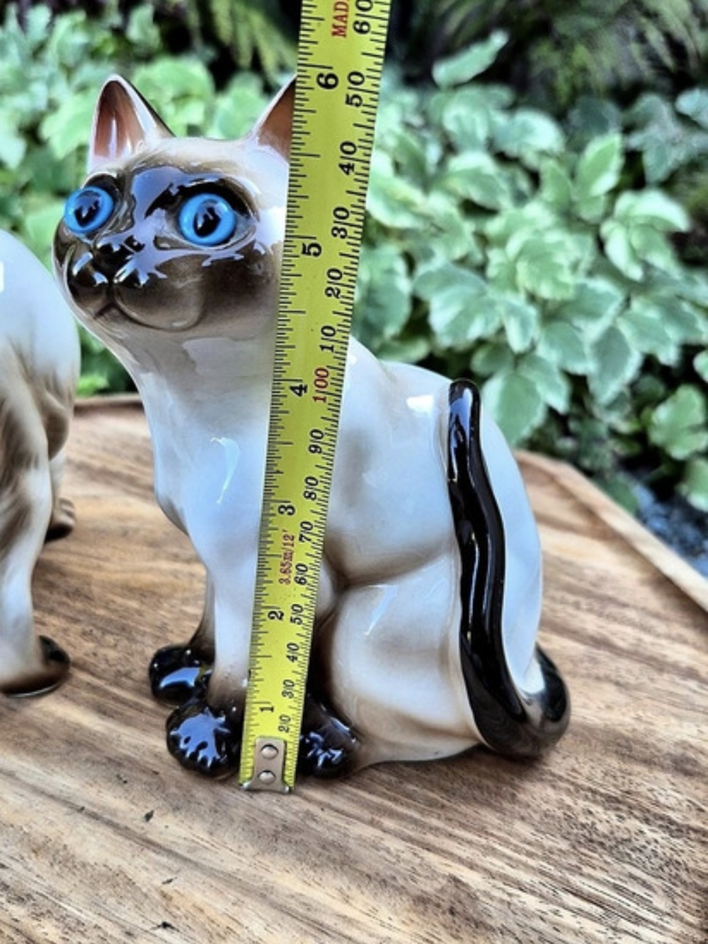 Vintage 1970s Siamese Cat Figurines Set of 2, MCM Ceramic Seal Point Kitten - Picture 13 of 14